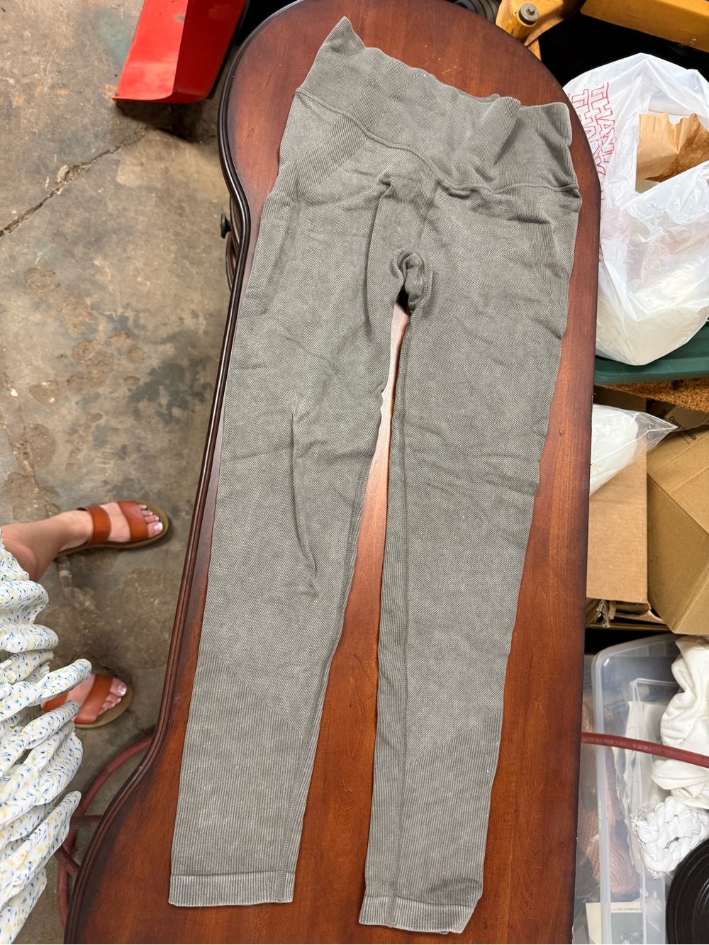 JoyLab Olive Ribbed Leggings